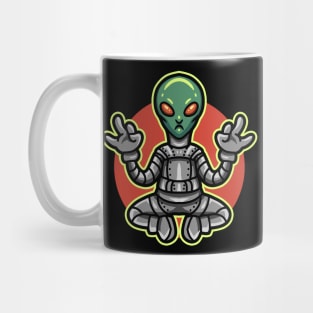 yoga alien Mug